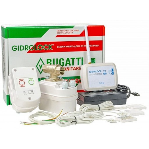 Система защиты от протечек Gidrolock Wi-Fi Winner Bugatti 1/2