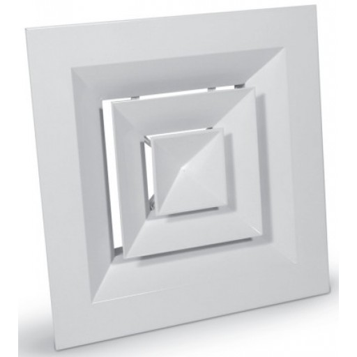 Диффузор приточный алюминиевый Alnor NCD-S-445-445