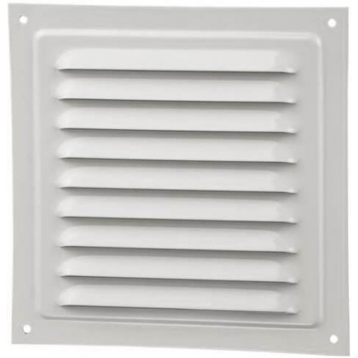 Вентиляционная решетка квадратная металлическая Вентс МВМ 125с (Белая)