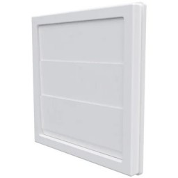 Гравитационная решетка квадратная пластиковая ERA 1515К10Ф (Белая)