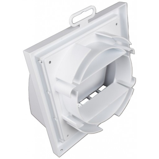 Вентиляционный колпак пластиковый с клапаном и универсальным фланцем 1515 ВСКУФ (Белый)