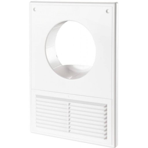 Вентиляционная решетка пластиковая с отверстием под воздуховод Вентс МВ 100 Кс