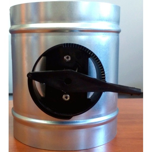 Дроссель-клапан круглый оцинкованный ручной Ø100