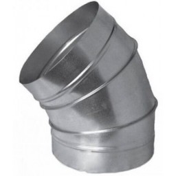 Отвод 45° круглый оцинкованный Ø100