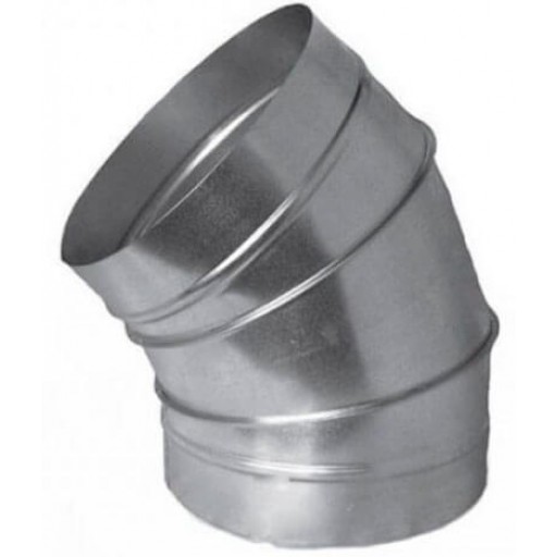 Отвод 45° круглый оцинкованный Ø100