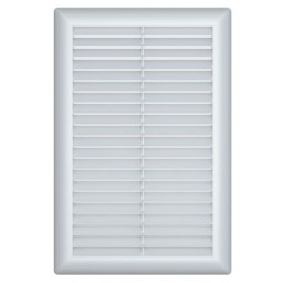 Вентиляционная решетка квадратная пластиковая с клапаном РВ1К-01 (150х150)