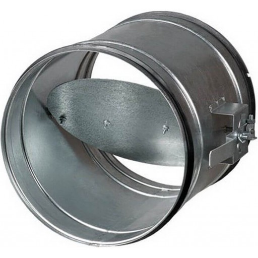 Дроссель-клапан круглый оцинкованный ручной ZDK-100